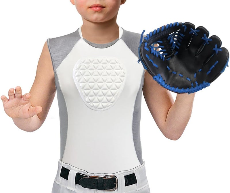 Cabasse Youth Chest Protector, Heart-Guard/Sternum Protection Shirt for Baseball, Football, T Ball, Lacrosse & Goalies - Image 3